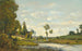 Lavandières aan de rivier - Henri-Joseph Harpignies — weergave van het kunstwerk
