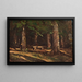 Le Banc - Henri-Joseph Harpignies — ingelijst kunstwerk aan de muur