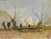 De treurwilgen - Henri-Joseph Harpignies — weergave van het kunstwerk