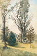 Maison dans les bois de Famars - Henri-Joseph Harpignies — weergave van het kunstwerk