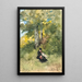 Marguerite cousant dans un paysage arboré - Henri-Joseph Harpignies | Reproduction — ingelijst kunstwerk aan de muur