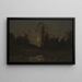 Lever de lune - Henri-Joseph Harpignies — ingelijst kunstwerk aan de muur