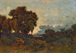 HenriJoseph Harpignies - Soleil couchant sur lAllier.webp