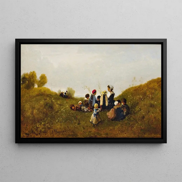 HenriJoseph Harpignies - The Childrens Walk.webp
