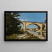 Het spoorwegviaduct in Briare - Henri-Joseph Harpignies — ingelijst kunstwerk aan de muur