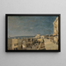 Een kade in Nice, Les Ponchettes - Henri-Joseph Harpignies — ingelijst kunstwerk aan de muur