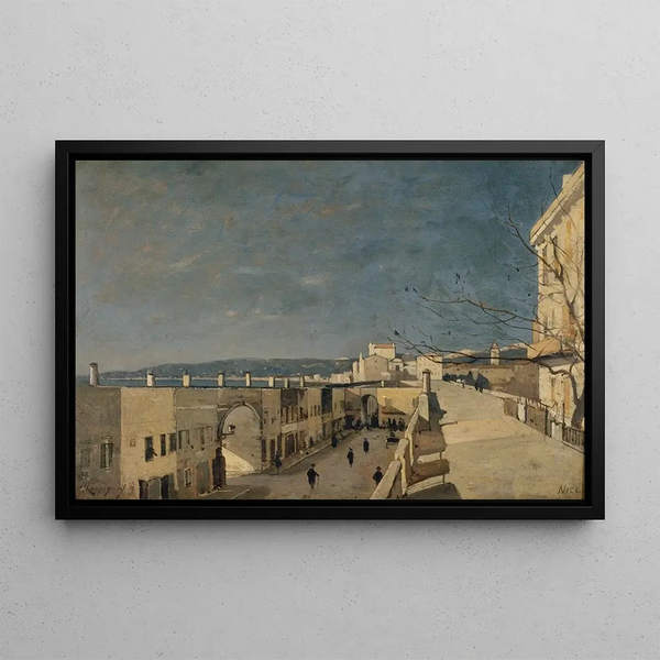 HenriJoseph Harpignies - Un quai Nice Les Ponchettes.webp