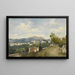 Vue van Nice - Henri-Joseph Harpignies — ingelijst kunstwerk aan de muur