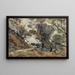 Vue prise aux environs de Menton - Henri-Joseph Harpignies — ingelijst kunstwerk aan de muur