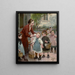 De aanraking van de leraren - Henri Jules Jean Geoffroy — ingelijst kunstwerk aan de muur