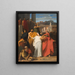 Œdipe die in ballingschap vertrekt uit Thebe - Henri Augustin Gambard — ingelijst kunstwerk aan de muur
