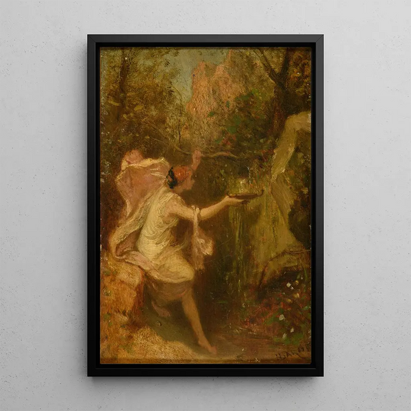 La Source - Henri Baron — ingelijst kunstwerk aan de muur
