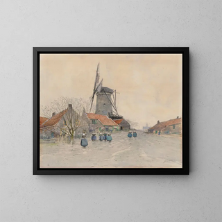Dans Axel - Henri Cassiers — ingelijst kunstwerk aan de muur