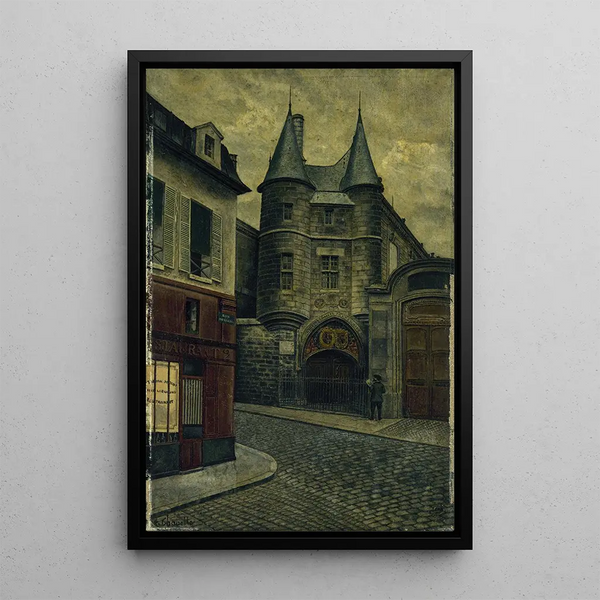 Le Portail de l'hôtel de Clisson rue des Archives - Henri Chapelle — ingelijst kunstwerk aan de muur