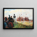 Na de charge, Hanau 1813 - Henri Chartier — ingelijst kunstwerk aan de muur