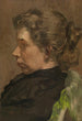 portret met groene stoel - Henri Evenepoel — weergave van het kunstwerk