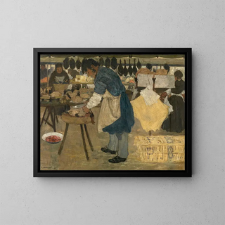 Le volailler - Henri Evenepoel — ingelijst kunstwerk aan de muur
