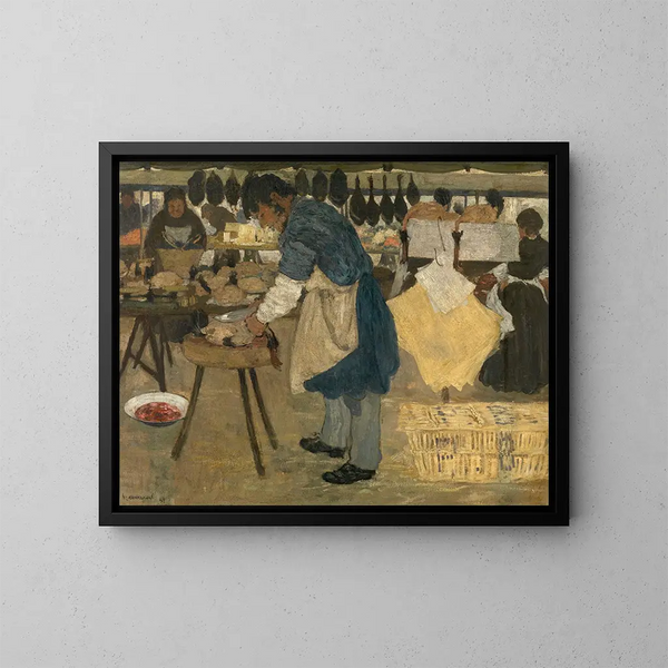 Le volailler - Henri Evenepoel — ingelijst kunstwerk aan de muur
