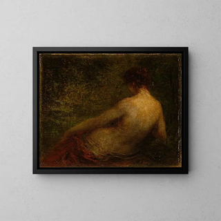 Vrouw naakt vanaf de achterkant - Henri Fantin-Latour — ingelijst kunstwerk aan de muur