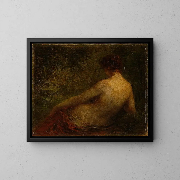 Vrouw naakt vanaf de achterkant - Henri Fantin-Latour — ingelijst kunstwerk aan de muur