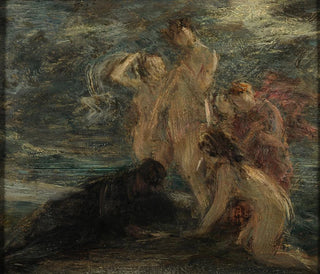 De vriend en de muzen - Henri Fantin-Latour — weergave van het kunstwerk