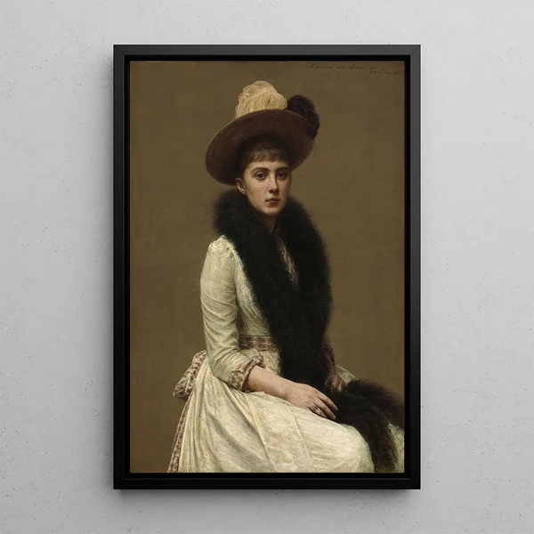 Portret van Sonia - Henri Fantin-Latour — ingelijst kunstwerk aan de muur