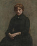 Portret van een vrouw - Henri Fantin-Latour — weergave van het kunstwerk