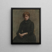 Portret van een vrouw - Henri Fantin-Latour — ingelijst kunstwerk aan de muur
