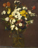 van Reines-marguerites en diverse bloemen in een vaas - Henri Fantin-Latour — weergave van het kunstwerk