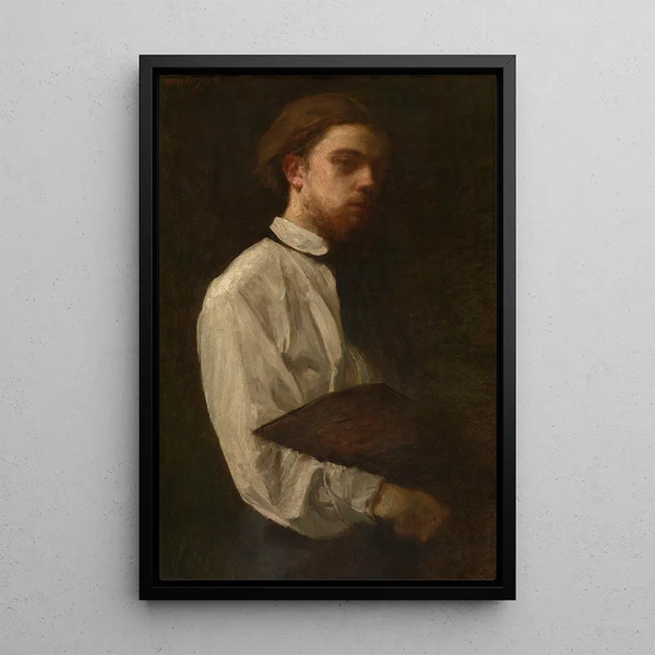 Autoportrait - Henri Fantin-Latour — ingelijst kunstwerk aan de muur
