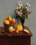 Natuurstilleven met bloemen en fruit - Henri Fantin-Latour — weergave van het kunstwerk