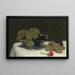 Natuurstudie met druiven en anjer - Henri Fantin-Latour — ingelijst kunstwerk aan de muur