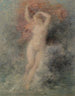 Venus die boven de zee opgaat - Henri Fantin-Latour — weergave van het kunstwerk
