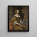 Portrait of Lady Diana, Countess of Ailesbury - Henri Gascar — framed artwork on a wall
