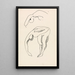 Schuin figuur - Henri Gaudier-Brzeska — ingelijst kunstwerk aan de muur