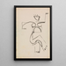 Dancing Figure - Henri Gaudier-Brzeska — framed artwork on a wall