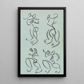 Henri GaudierBrzeska - Four Studies of Dancing Figures.webp