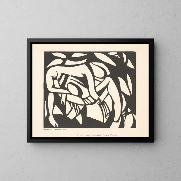 Fighters - Henri Gaudier-Brzeska — framed artwork on a wall