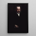 Portrait painting of Pierre Waldeck-Rousseau 1846-1904 politician - Henri Gervex — framed artwork on a wall