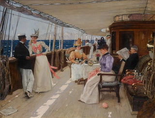 Yachting in het archipel - Henri Gervex — weergave van het kunstwerk