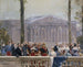 van Het keizerlijke gezin omringd door vele persoonlijkheden van het Tweede Keizerrijk voor het Palais Bourbon - Henri Gervex — weergave van het kunstwerk