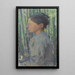 Vrouw van profiel - Henri Jean Guillaume Martin — ingelijst kunstwerk aan de muur