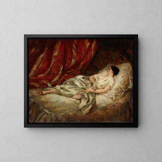 Repos - Henri Lafon — ingelijst kunstwerk aan de muur