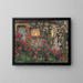 Landhuis tussen de rozen - Henri Le Sidaner — ingelijst kunstwerk aan de muur