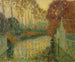Kanaal in de herfst in Gisors - Henri Le Sidaner — weergave van het kunstwerk