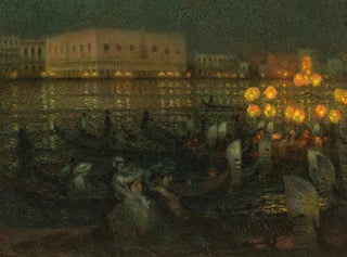 La Sérénissime Venise - Henri Le Sidaner — weergave van het kunstwerk