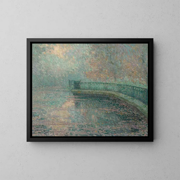 La balustrade de Londres - Henri Le Sidaner — ingelijst kunstwerk aan de muur