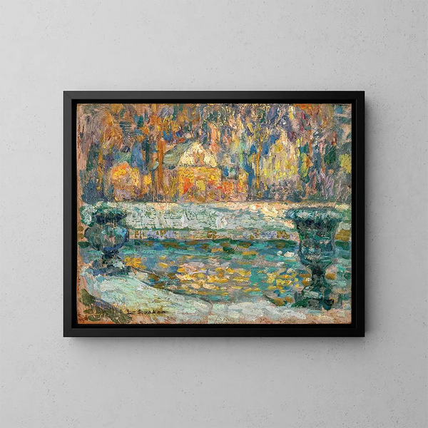 Het Neptune-bassin in Versailles - Henri Le Sidaner — ingelijst kunstwerk aan de muur
