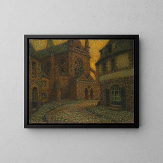 L'église de Tréguier - Henri Le Sidaner — ingelijst kunstwerk aan de muur