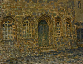 Oud huis van Tréguier schilderij - Henri Le Sidaner — weergave van het kunstwerk
